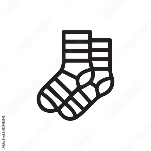 Cozy Striped Socks Warm Comfort Footwear Essential Wardrobe Item
