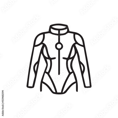 Sleek futuristic suit design innovative apparel for the future