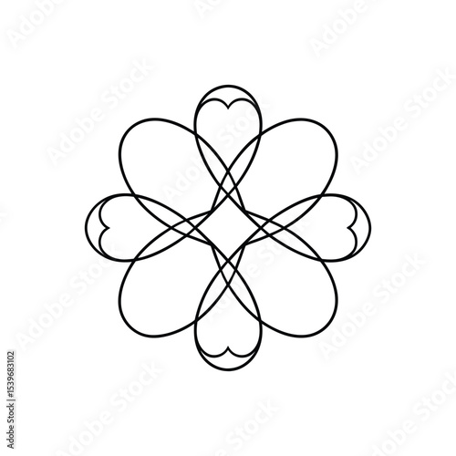 hand drawn decoration line art