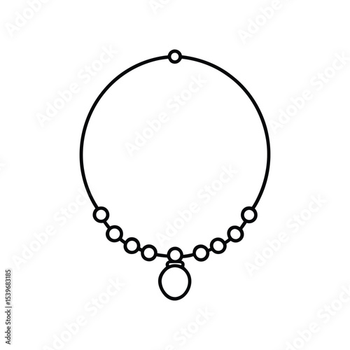 charm bracelet line art