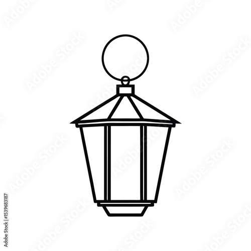 lantern line art