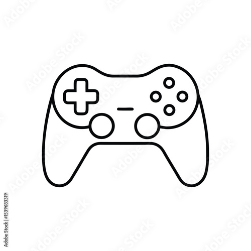 game controller line art