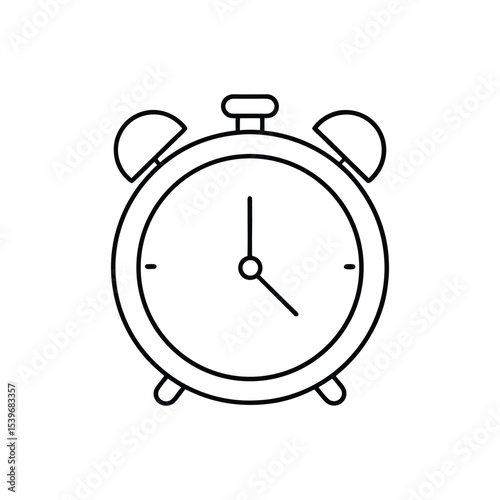 alarm clock line art