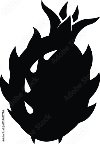 dragon fruit vector illustration