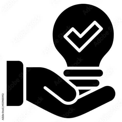 Lamp glyph icon