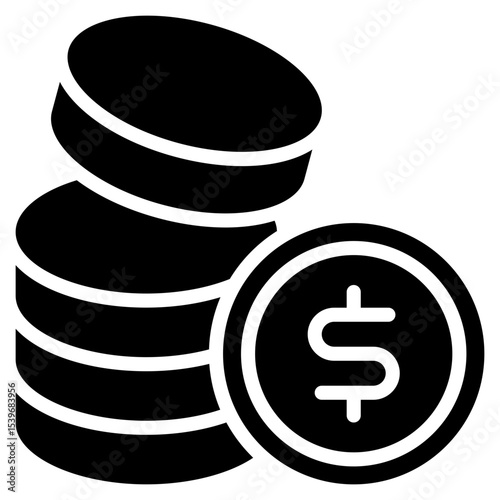 Coin glyph icon