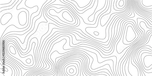 Topographic Background. Abstract wavy and curved lines background. Abstract pattern with Lines. Background of the Topographic Map. Abstract geometric topographic contour map background Free Vector
