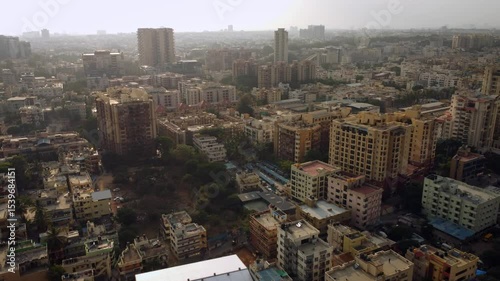 Ariel video of beautiful Bangalore City in India	