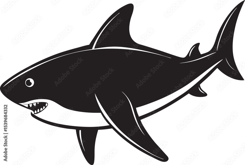 Obraz premium shark vector illustration