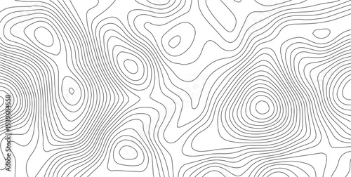 Topographic Background. Abstract wavy and curved lines background. Abstract pattern with Lines. Background of the Topographic Map. Abstract geometric topographic contour map background Free Vector
