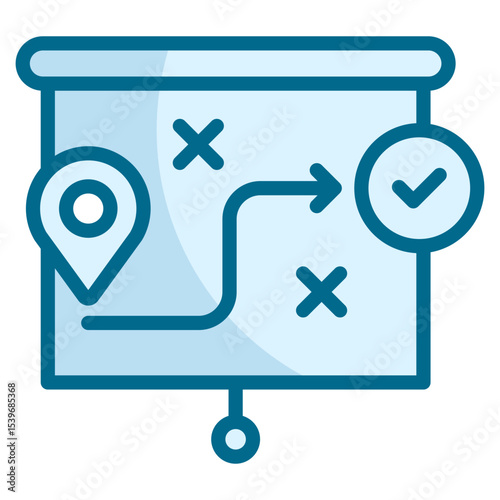 Strategic Roadmap Icon