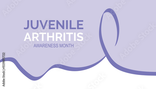 July is Juvenile Arthritis Awareness Month. Vector template Design for banner, greeting card, poster, prints, social media post ,flyer , T shirt with background.