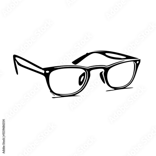 black sunglasses isolated on white