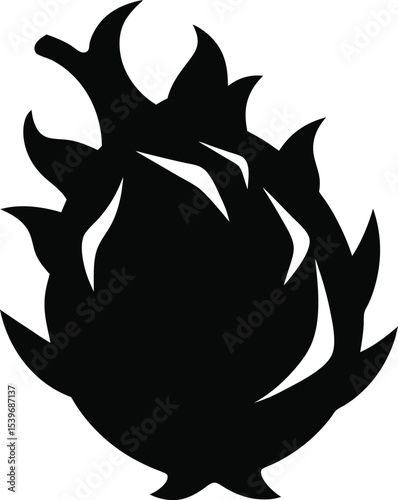 vector illustration of a dragon fruit
