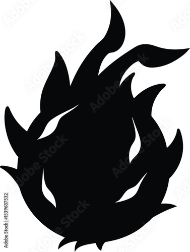 vector illustration of a dragon fruit