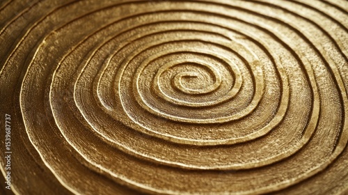 Golden spiral texture, earthy concentric pattern