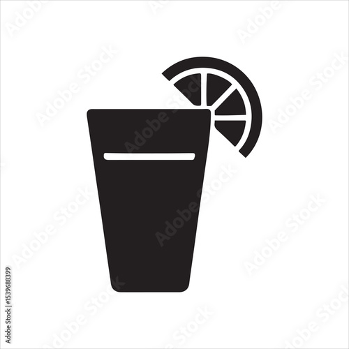 Realistic tequila shot glass vector illustration