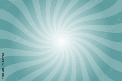 Candy color sunburst background. Abstract blue sunbeams design wallpaper. Colorful spinning lines for template, banner, poster, flyer. Sweet rotating cartoon swirl or whirlpool. Vector backdrop.
