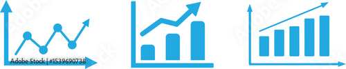 analytics graph, growth chart bar, statistics, histogram vector art illustration