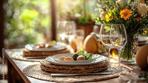 Easter table setting  