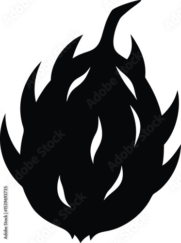 vector illustration of a dragon fruit