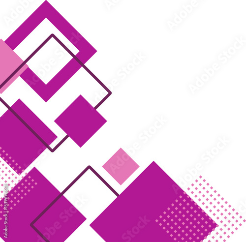 Geometric Square Shape Corner Decoration