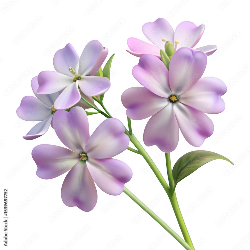Lilac phlox flowers cluster isolated on transparent background Lilac phlox flowers cluster isolated on transparent background