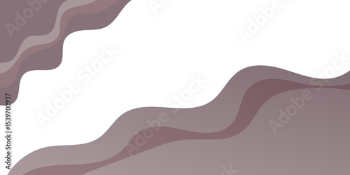 Wavy layered abstract background with soft brown and mauve tones, creating a flowing, modern paper-cut design. Ideal for elegant presentations, branding, or minimalist creative projects.