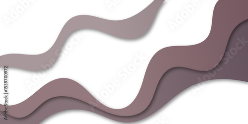 Wavy layered abstract background with soft brown and mauve tones, creating a flowing, modern paper-cut design. Ideal for elegant presentations, branding, or minimalist creative projects.