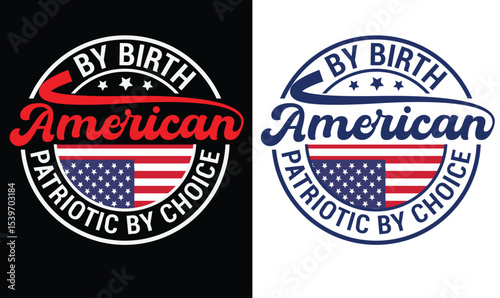 USA Independent day (4th July) vector t shirt design. Fully editable vector graphic and print ready file.	