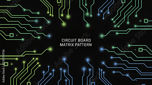 Circuit Board Pattern, Digital Matrix Design, Tech Circuit Lines, Futuristic Circuit Art, Electronic Grid Background, Abstract PCB Layout, Neon Circuit Design, Data Network Circuit, High-Tech Pattern,