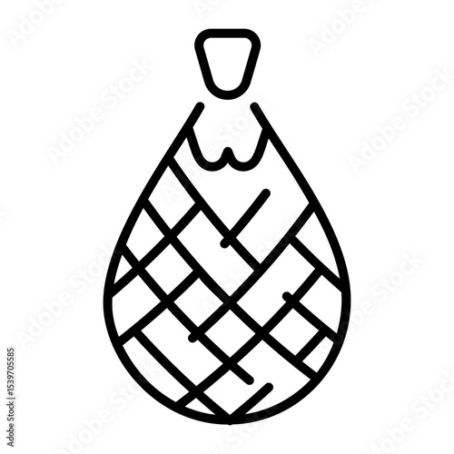 A line style icon showing net bag
