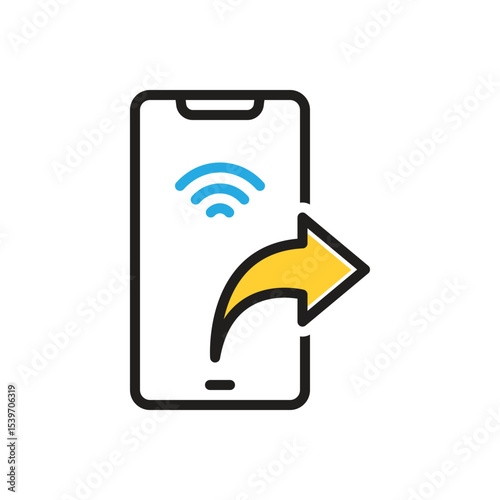 Multi color icon for forward