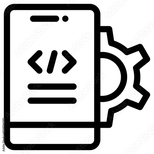 App Development line icon
