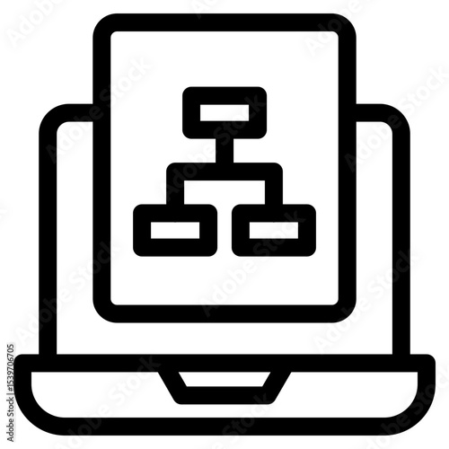 Website Structure line icon