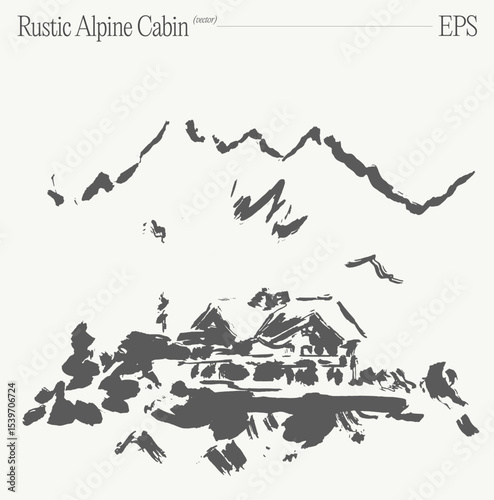 Charming Rustic Alpine Cabin Nestled Amidst the Majestic Mountains for Your Next Getaway