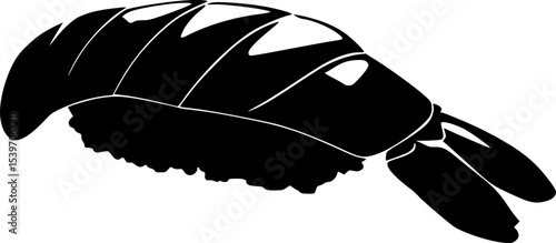 Sushi Black Silhouette Vector Japanese Food Art