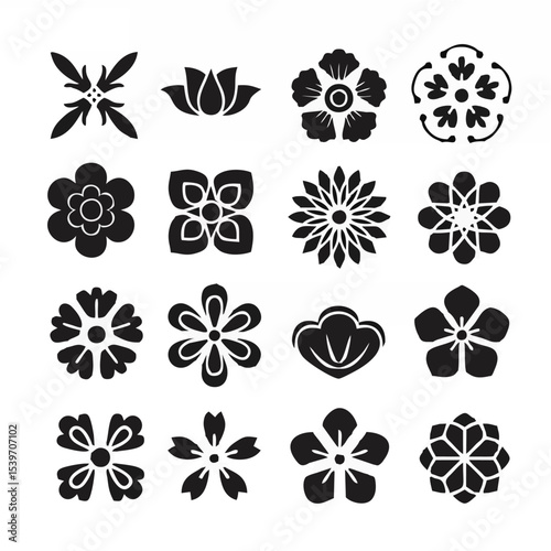 Flowers ornament icon.eps