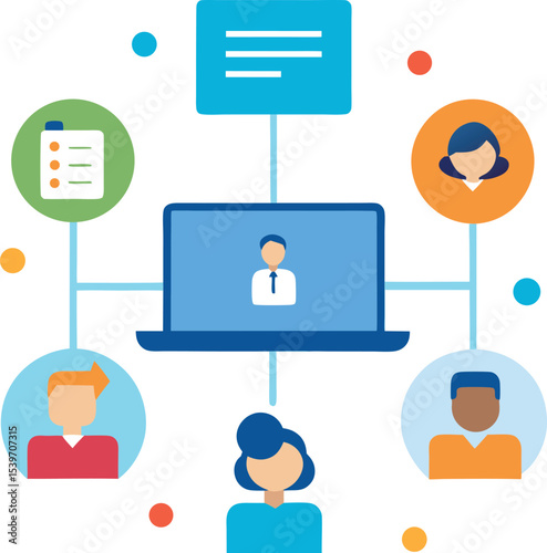 Remote Team Collaboration With Task Board And Communication