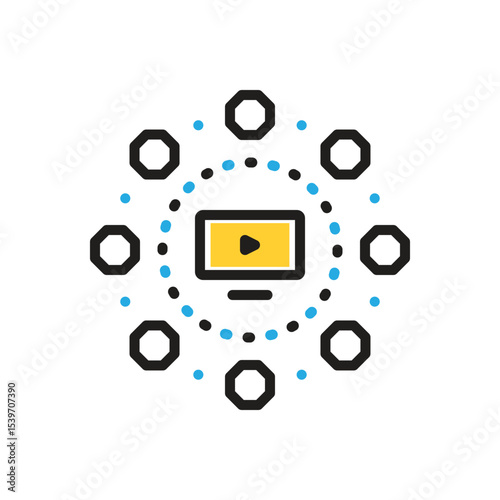 Multi color icon for comprehensive