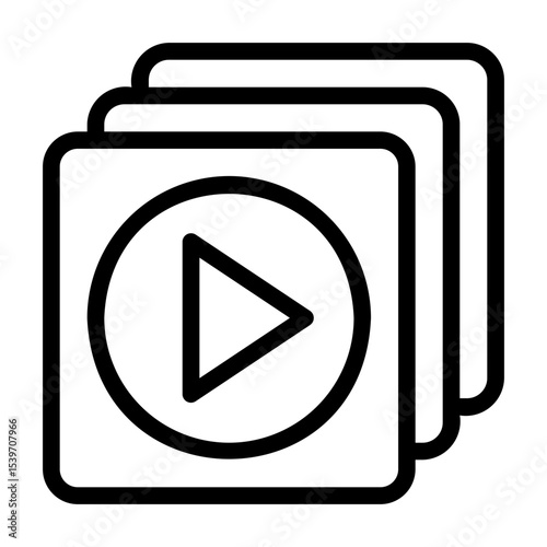 a collection of icons containing the use of sound recordings, videos, files and so on