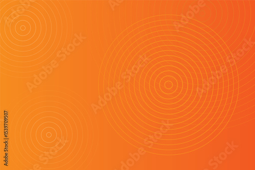 Vibrant abstract gradient background with digital circular line patterns in a modern orange theme suitable for design templates web banners, and presentations. Fully editable. Fully manually EPS Pro