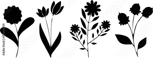 Silhouette Flower.eps