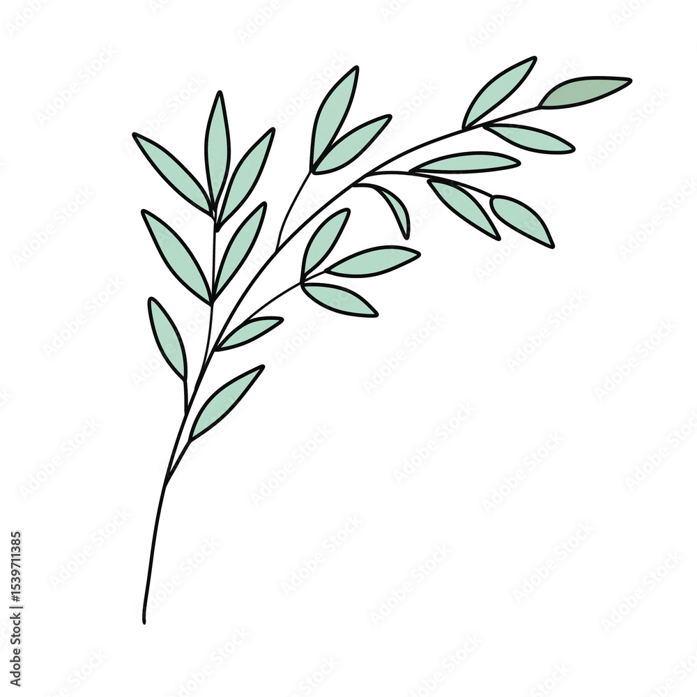Obraz premium Tanabata bamboo grass