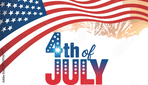 Celebrate th of july with american flag and fireworks patriotic holiday independence day images