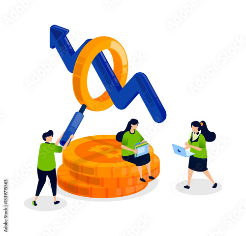 People search for crypto coins with rising trends and growing profits, using data and tools to invest wisely in successful and upward moving assets