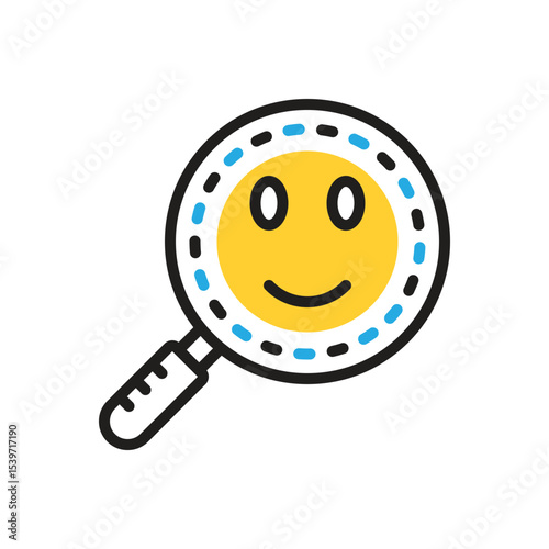Multi color icon for found