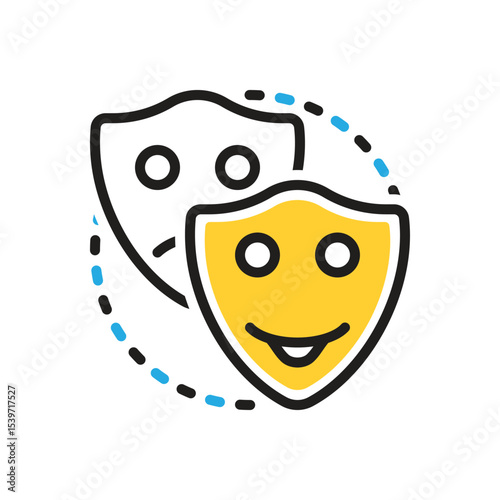 Multi color icon for pretend