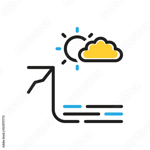 Multi color icon for shore