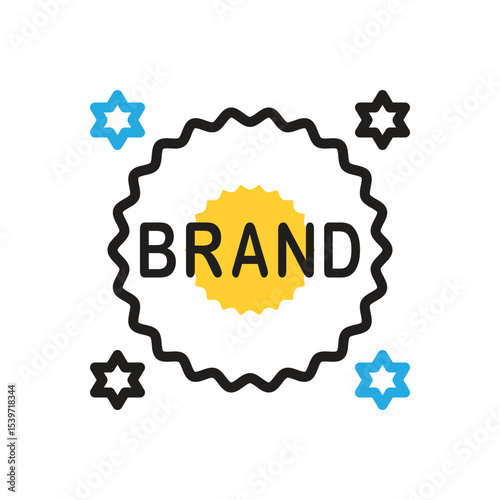 Multi color icon for brand